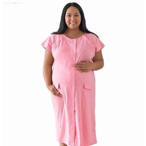 Bravely Labor & Delivery Gown Pink serenity XL-XXL
